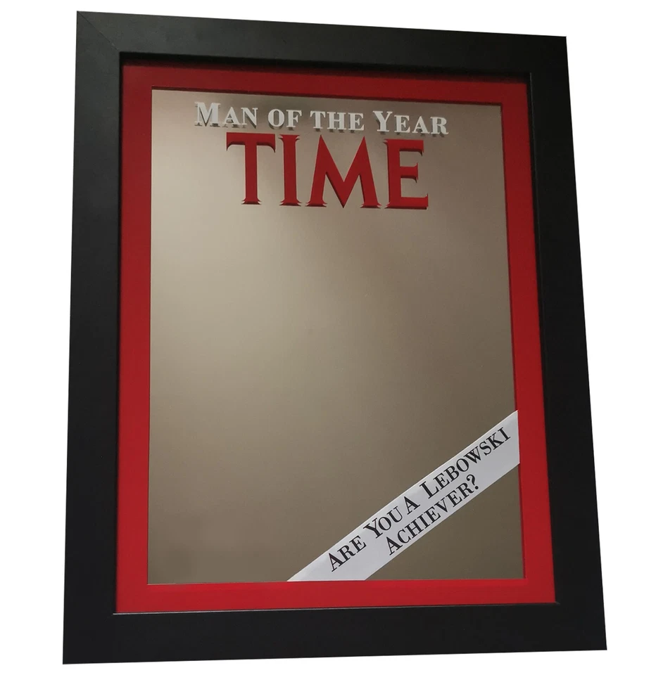 10”x12” Man of the Year Time magazine Glass Mirror from The Big Lebowski Replica - Image 4 of 4
