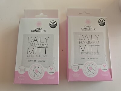 2x Daily Concepts  Daily Hammam Mitt Lifestyle Size - Peeling Handschuh - NEU