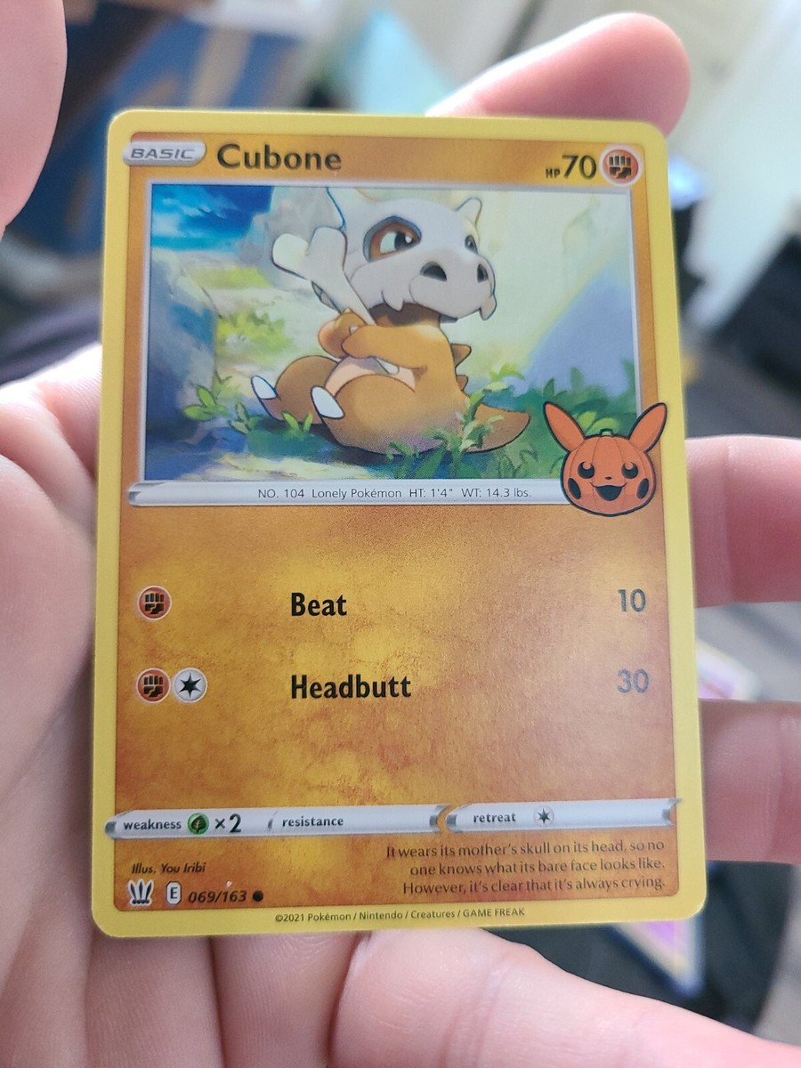 ぴの  sold out POKEMON TCG Cubone 069/163 Trick or Trade BOOster Halloween