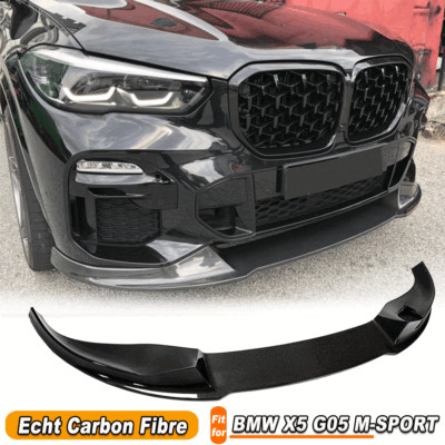 Fits BMW X5 G05 M Package 2019-2022 Carbon Fiber Front Spoiler Front Lip Spoiler 