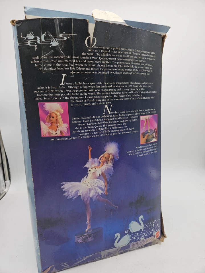Muñeca bailarina musical Barbie Lago de los Cisnes de Mattel 1991 Foto 3 de 4