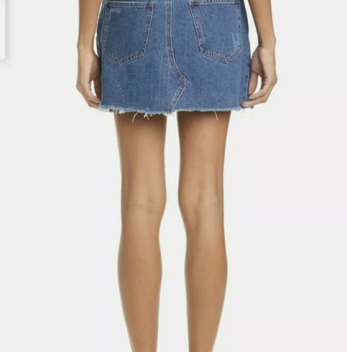 Free People blau Denim kurzer Minirock Größe 26 Saratoga Einzelhandel: $ 78 NEU - Bild 4 von 9