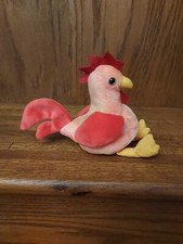 Ty Beanie Babies Strut the Rooster Plush Vintage 1996 Toy