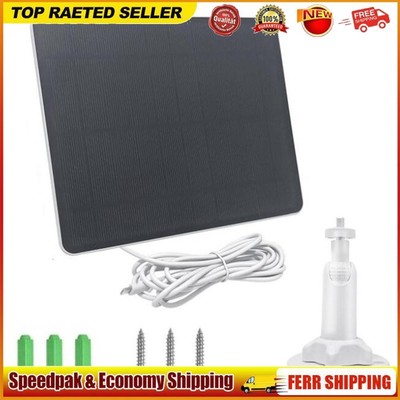 Security Camera Solar Panel 360°Adjustable Mounting for Small Home Light System