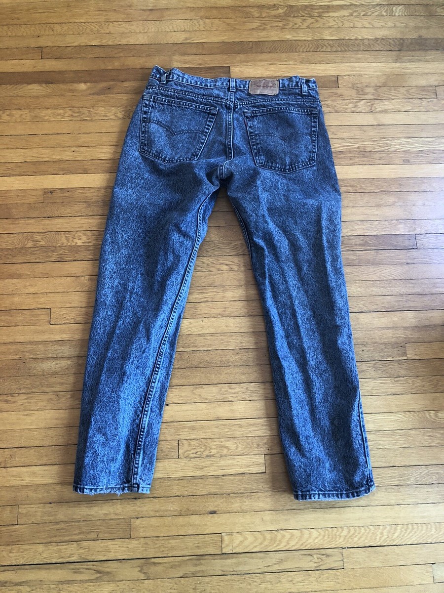 [美品]LEVI'Sリーバイス505 USA製W33濃紺 Levi Strauss & Co 505 Blue Denim Jeans Mens 36 x 32 Straight