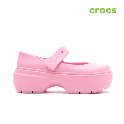 NEW CROCS STOMP MARY JANE 209939-6XS Pink Tweed CROCS | eBay