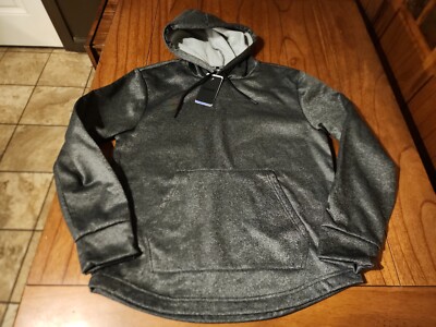 NWT  $55 Men's Hurley Exist Poly Fleece Pullover Hoodie Heather Black Size MED.