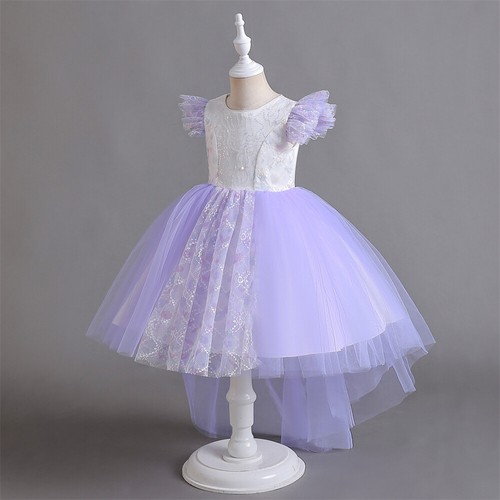 Christmas Flower Kids Girls Pageant Wedding Tulle Dresses Party Bridesmaid Gown - Picture 5 of 47