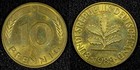 Germany - Federal Republic 1988 F 10 Pfennig Stuttgart Mint aUNC KM# 108 ( 729) — photo 1
