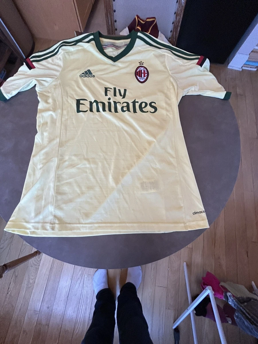 adidas AC Milan Yellow International Club Soccer Fan Apparel and