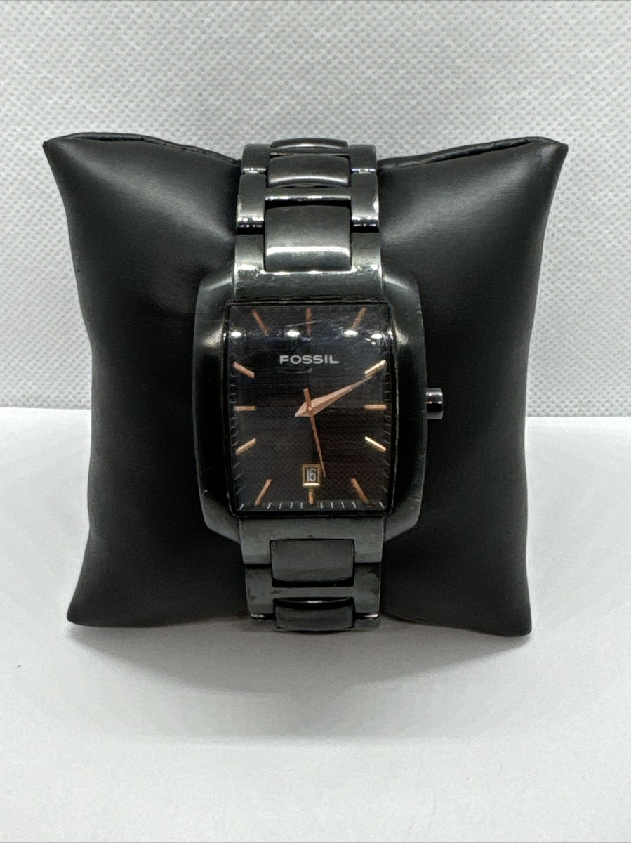 Fossil FS4120 Men's Black Stainless Steel Analog Dial Quartz Wrist