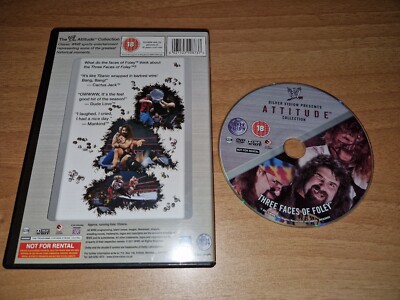 WWE WWF DVD WRESTLING ATTITUTE THREE FACE OF MICK FOLEY VERS PAL 1