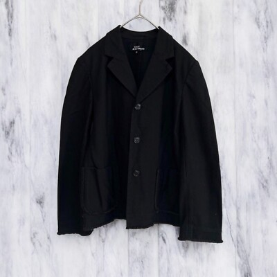 93AW COMME Des GARÇONS Tailored Jacket tricot COMME des GARCONS Tailored Jacket Cut S Black Women's
