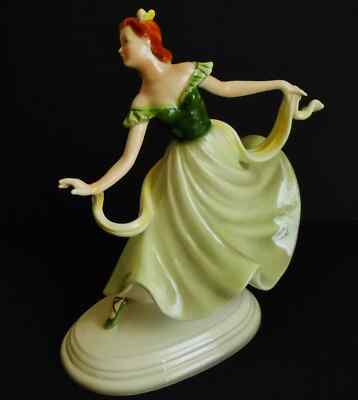 Vintage ~ Art Deco Tänzerin ~ Stephan Dakon ~ Royal Belvedere Porzellan