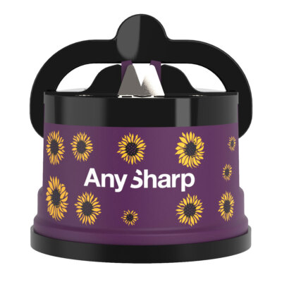 AnySharp Classic Messerschärfer Violett Sonnenblumen