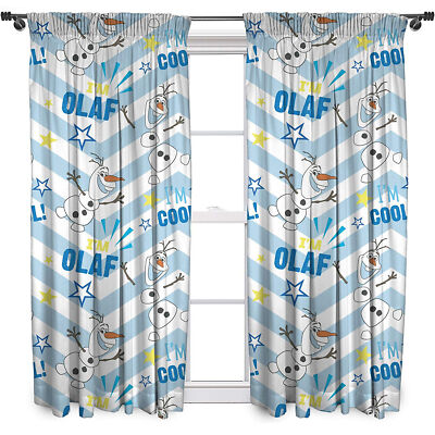 Disney Frozen Olaf Official 2 Veil Curtain 168x137cm for Bedroom 1813