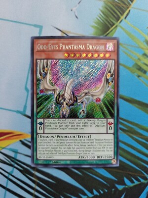 Odd-Eyes Phantasma Dragon - 1st Ed Secret Rare BLCR-EN075 Yu-Gi-Oh! NM - MT