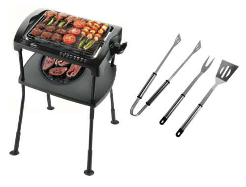 GRILL SET ELTA Electric Stand Grill + Grill Cutlery Balcony Grill Electric Grill - Picture 1 of 6