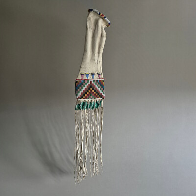 Antique Northern Plains (Assiniboine/ Cree) Beaded Pipe Bag, circa