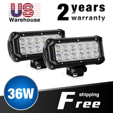 Nilight 2PCS 6.5"inch LED Pods Work Light Bar 36W Flood Off Road Driving Lights