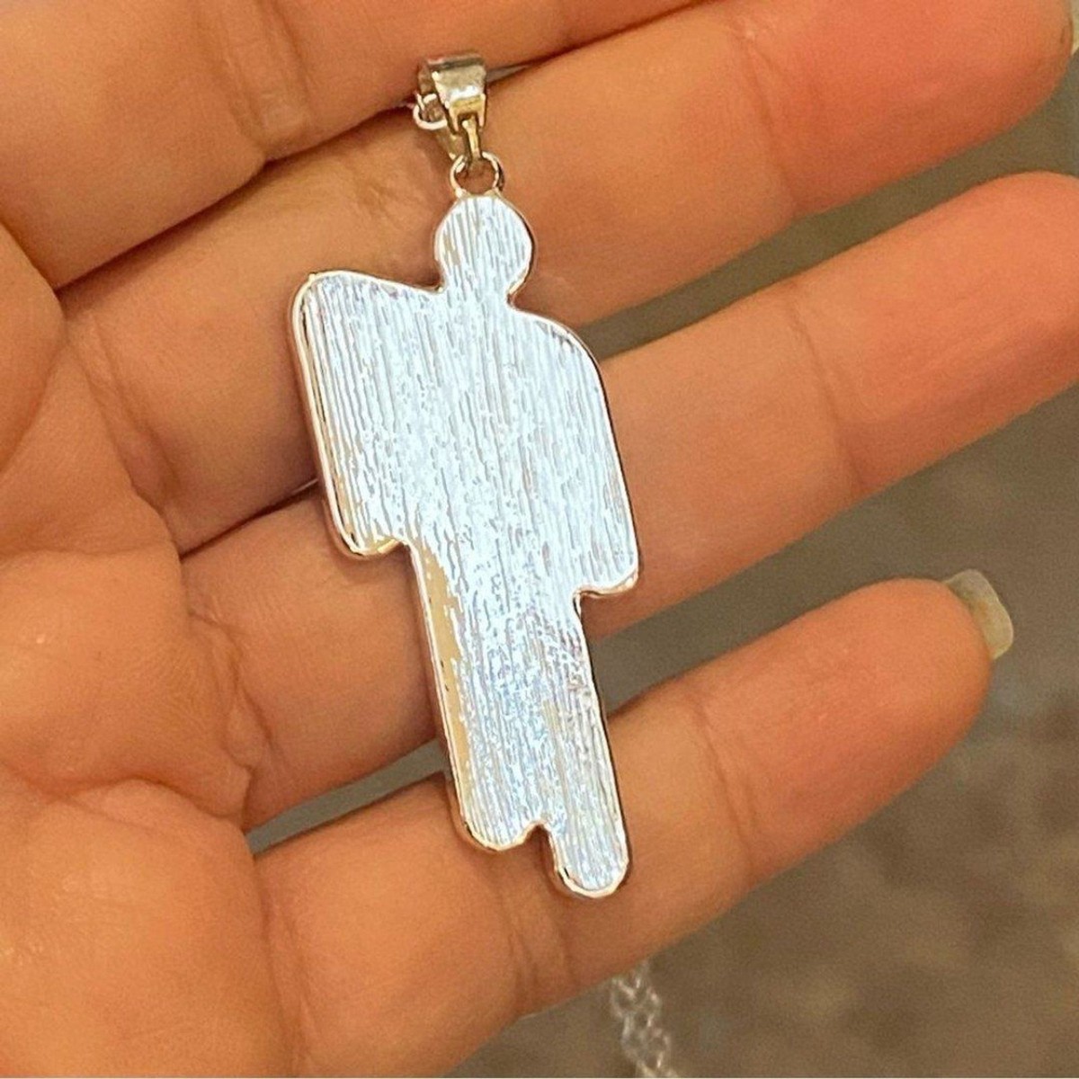 Auth! New! BILLIE EILISH Blohsh Rhinestone Sterling Silver Happier