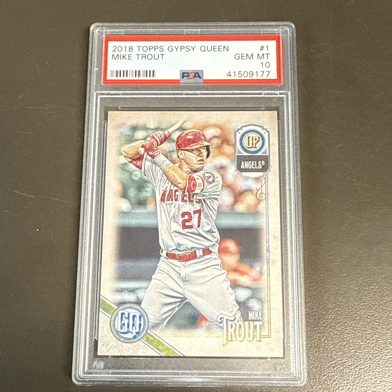 2018 Topps Gypsy Queen Mike Trout #1 PSA 10 LA Angels