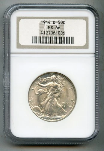 1944-D Walking Liberty Half Dollar — photo from the most recent tracked eBay sale