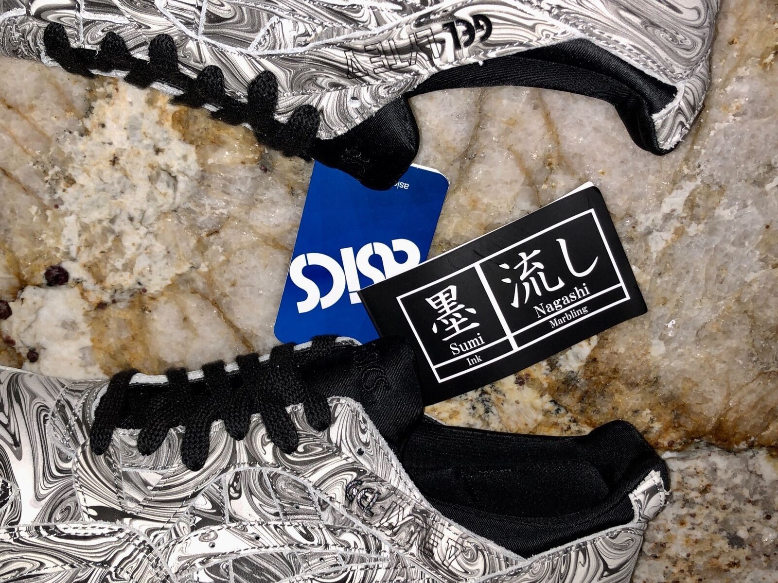 ASICS Gel Lyte V Sumi Nagashi Black White Running Shoes Sneakers NEW Mens Sz 8.5 thumbnail 7