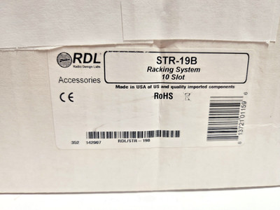 Radio Design Labs RDL Racking System for RDL STICK-ON products 19'' Factory Seal