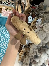 Jellycat Amuseables Baguette Bread Plush Bag Charm Keychain NWT - Dust Bag 2026
