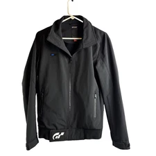 Gran Turismo Jacket Mens Small Black Full Zipper Lined Coat Pockets S Sm Casual