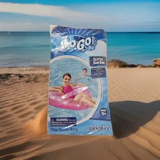 Bestway H2O GO! Glitter Swim Ring new in package 33x36x11 when inflated