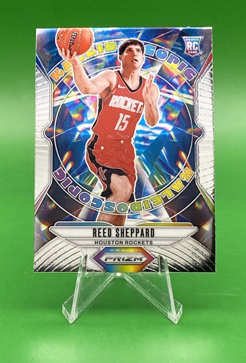 2024-25 Panini Prizm Reed Sheppard Kaleidoscopic RC #24 Rockets Base