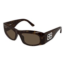 Balenciaga BB0395S 002 Havana/Brown 60-18-145 Sunglasses New Authentic