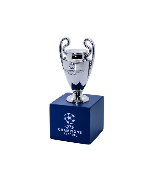 Uefa Champions League Cl 45Mm Pokalreplika Auf Holzpodest Fussball Nationen Silv-image