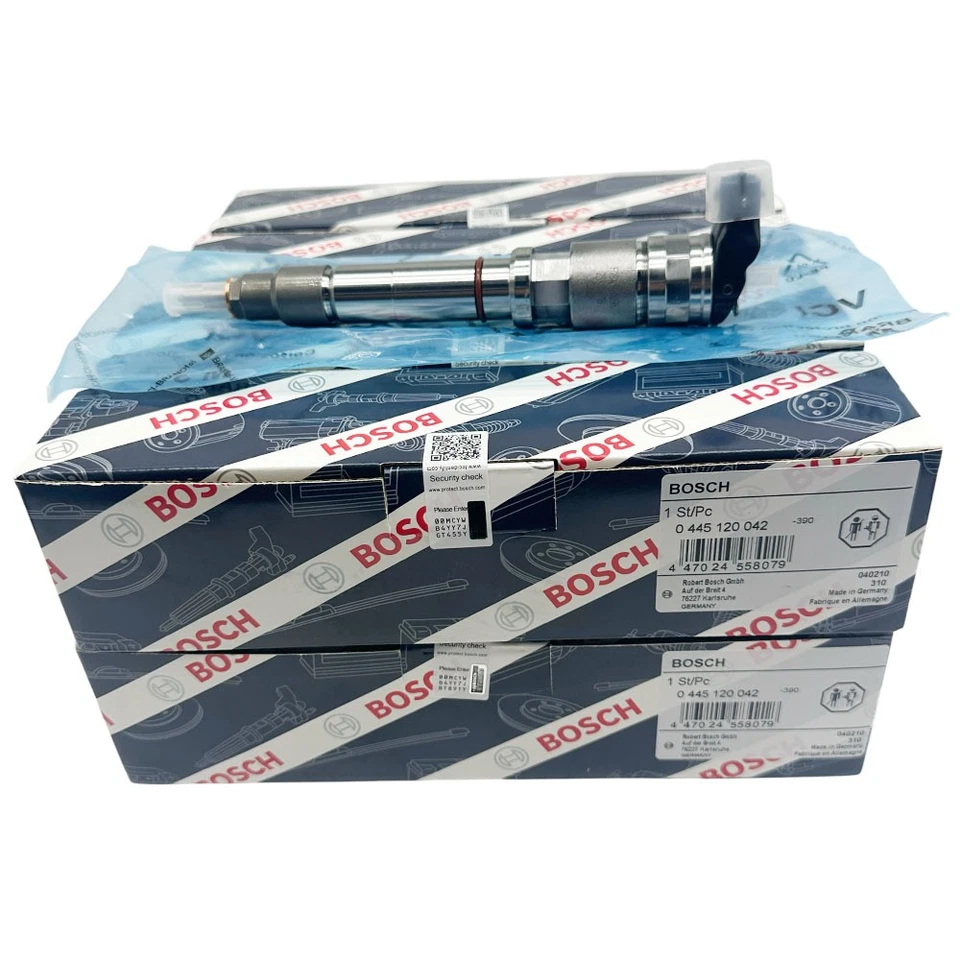 8X Bosch 0445120042 OEM Fuel Injectors For 2006-07 Chevy GMC Duramax LBZ Hummer Foto 4 de 4