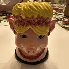 Single Pig Turns Into Salt & Pepper Shakers Stackable Pig Glazed Glazed RARE