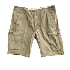 Levi's Mens Khaki Cargo Shorts Size 36 100 Cotton Casual Wear P0249