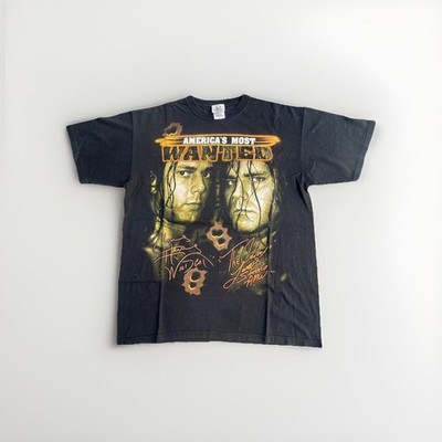 Vintage Y2K TNA Wrestling Americas Most Wanted T Shirt Liquid Blue Large AMW