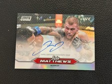 2025 Topps Stadium Club UFC Jake Matthews Chrome Auto Refractor BRD