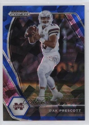 2021 Panini Prizm Draft Picks Blue Ice Prizm 17/99 Dak Prescott #9 0ud4