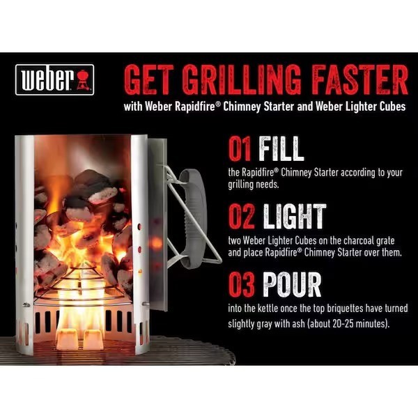 Weber Fire Starter Lighter Cubes (24-Pack) &ndash;Made of odorless and non-toxic wax