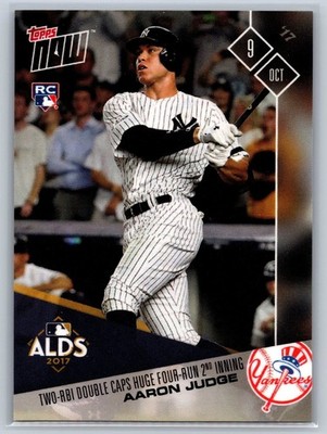 2017 TOPPS NOW #740 AARON JUDGE TWO-RBI DOUBLE CAPS HUGE FOUR-RUN 2ND INNING