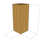 125 4x4x10 Kraft Brown Corrugated Shipping Boxes 32 ECT Single-Wall New