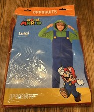 Super Mario Luigi Opposuits Costume for Kids- Size Toddler 2-4Y- New in Package