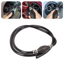6Ft Black Liquid Transfer Siphon Manual Hand Hose Pump Tank Water Fuel Gasonline