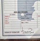 RARE Aaron Judge Autographed New York Yankees Game Used Lineup Card Home Run #48 — photo 4