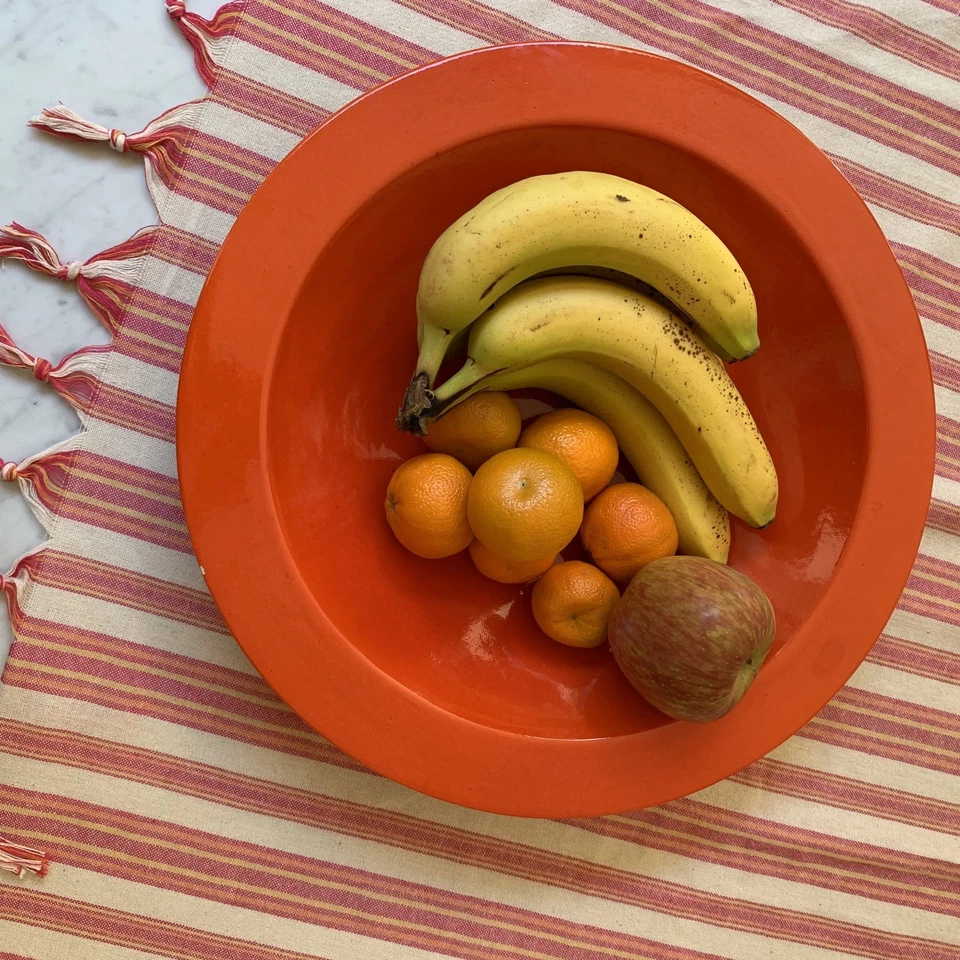 Manteles de algodón a rayas rojas y blancas 71" X 95" Foto 4 de 4