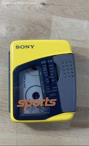 Vintage Sony WM-FS397 Sports Walkman Cassette Player AM/FM Radio Mega Bass