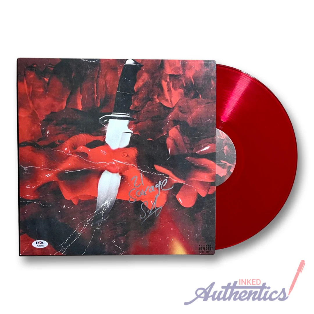 21 Savage Signed Autographed Vinyl LP 